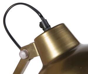 Industrijska zidna svjetiljka mesing podesiva - Avon