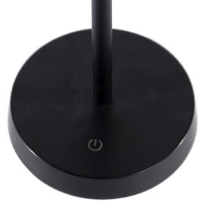 Vanjska stolna svjetiljka crna uklj. LED s prigušivačem na dodir IP44 - Sammi