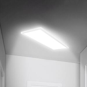 Briloner LED panel Move, senzor, 58 x 20 cm, IP44, plastika, bijela, Bijela, Područje hodnika, Plastika
