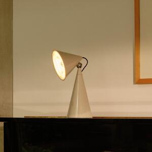 Tom Dixon LED stolna lampa Pose Task Light, svijetlosiva, 41 cm, prigušiva, Sivo, Dnevni boravak/blagovaonica, Plastika