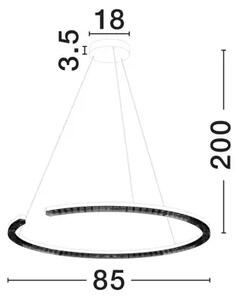 GREAMY LED VISILICA ZLATNA 43W IP20 3000K TRIAK PRIGUŠLJIVA NL9030958