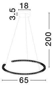 GREAMY LED VISILICA ZLATNA 30W IP20 3000K TRIAK PRIGUŠLJIVA NL9030955