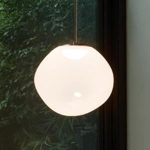 Tom Dixon LED viseća svjetiljka Melt, Ø 50 cm, opalna/zlatna boja, prigušiva, Bijela, Dnevni boravak/blagovaonica, Plastika