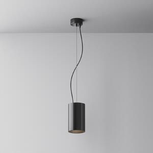 Maytoni LED visilica Efir, crna, Ø 9,5 cm, 25 W, 38°, Crno, Dnevni boravak/blagovaonica, Aluminij