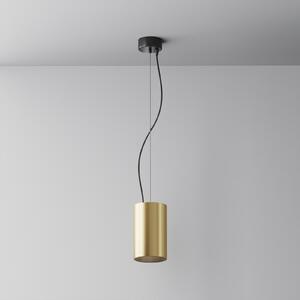 Maytoni LED visilica Efir, mat zlato, Ø 9,5 cm, 25 W, 38°, Zlato / mjed, Dnevni boravak/blagovaonica, Aluminij