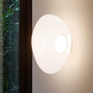 Tom Dixon LED zidna lampa Melt, Ø 50 cm, opalna/zlatna boja, prigušiva, Zlato / mjed, Dnevni boravak/blagovaonica, Plastika