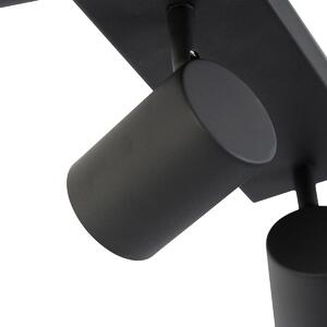 Pametna stropna svjetiljka crna pravokutna uklj. 3 Wifi GU10 - Jeana