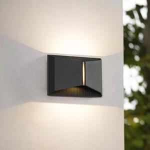 Lindby LED vanjska zidna svjetiljka Anlira, crna, gore i dolje, IP65, Crno, Metal