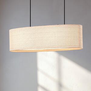Lindby Soula viseća svjetiljka, 78 cm, bež, plastika, E27, prigušiva, Bež, Dnevni boravak/blagovaonica, Plastika