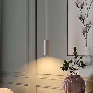 Deko-Light CAN visilica, bijela, visina 15 cm, Ø 6 metal, GU10, prigušiva, Bijela, Dnevni boravak/blagovaonica, Aluminij