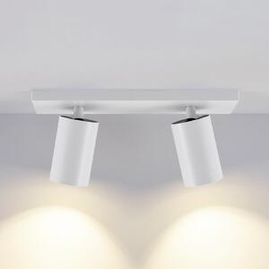 Deko-Light Stropni reflektor CAN TILT, bijeli, 31 x 9 cm, 2 žarulje, metal GU10, prigušiva, Bijela, Dnevni boravak/blagovaonica, Aluminij, Strop polukružni s prostorom