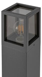 Deko-Light Svjetlo za stazu Facado II, visina 65 cm, sivo/dim, 11 x cm IP65, prigušiva, Sivo, Aluminij