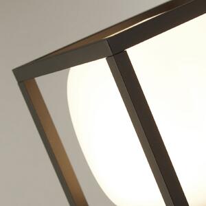Searchlight Athens LED staza, IP54, crna, visina 65 cm, metal, Crno, Aluminij