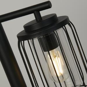 Searchlight Reed svjetlo za stazu, IP44, crno, visina 100 cm, metal, prigušiva, Crno, Aluminij