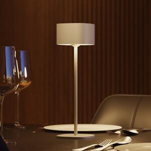 Calex LED stolna lampa na baterije Serino, pijesak, aluminij, 2700 K, prigušiva, Bež, Dnevni boravak/blagovaonica, Aluminij