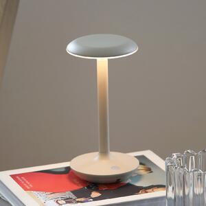 Markslöjd LED stolna lampa Petit, siva, aluminij, IP44, prigušiva, Bež, Aluminij