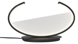 Viokef LED stolna lampa Adele, visina 22 cm, crna, metal, Crno, Dnevni boravak/blagovaonica, Aluminij