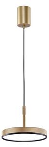 Viokef Visilica Don LED, zlatne boje, Ø 20 cm, metal, Zlato / mjed, Dnevni boravak/blagovaonica, Aluminij