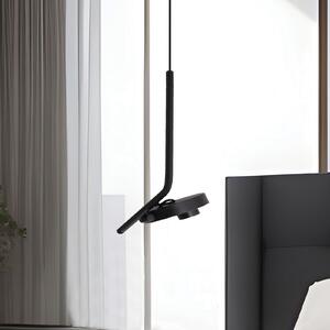 Viokef Tvornička LED viseća lampa, crna, Ø 15 cm, metal, Crno, Dnevni boravak/blagovaonica, Metal
