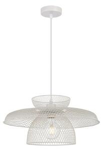 Viokef Viseća lampa Maronti, bijela, Ø 43 cm, metal, prigušiva, Bijela, Dnevni boravak/blagovaonica, Metal