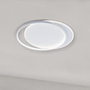 Viokef LED stropna lampa Evelyn, bijela, dužina 55 cm, metal, Bijela, Dnevni boravak/blagovaonica, Aluminij