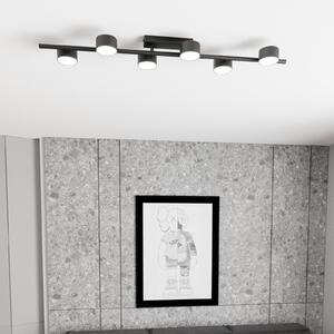 EMIBIG LIGHTING Stropni reflektor Bet, duljina 100 cm, crni, metalni, 6 žarulja., prigušiva, Crno, Dnevni boravak/blagovaonica, Metal