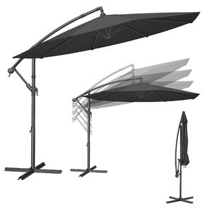 SONGMICS konzolni vrtni suncobran, 3 m, sivi