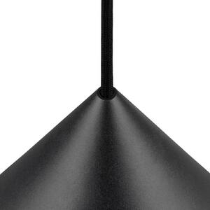SLV Magico viseća lampa, Ø 38 cm, mat crna, metal, prigušiva, Crno, Dnevni boravak/blagovaonica, Aluminij