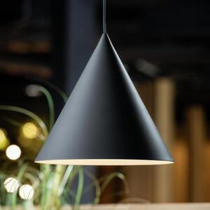 SLV Viseća lampa Magico, Ø 38 cm, crna/zlatna, metalna, prigušiva, Crno, Dnevni boravak/blagovaonica, Aluminij