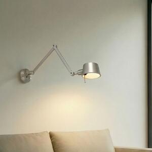 Lucande Zidna lampa Silka, 91 cm, nikal, podesiva, E27, prigušiva, Metalik, Dnevni boravak/blagovaonica, Metal