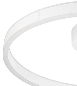 SLV LED stropna svjetiljka One, Ø 60 cm, bijela, metalna, CCT, prigušiva, Bijela, Dnevni boravak/blagovaonica, Aluminij