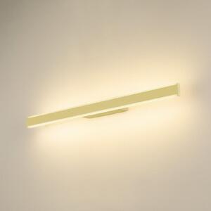 SLV LED zidna svjetiljka za kupaonicu One Linear, 70 cm, boje mesinga, prigušiva, Zlato / mjed, kupaonica, Aluminij