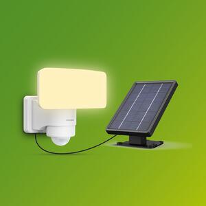 Philips LED solarni vanjski reflektor Tylus, bijeli, 3000 K, senzor, Bijela, Plastika, Solarna svjetla