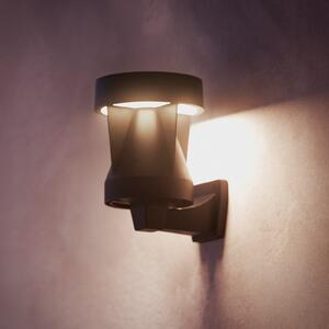 Philips LED solarna vanjska zidna svjetiljka Avery, crna, IP44, Crno, Plastika
