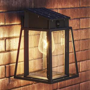 Philips LED solarna vanjska zidna svjetiljka Lysin UE, senzor, IP44, Crno, Metal