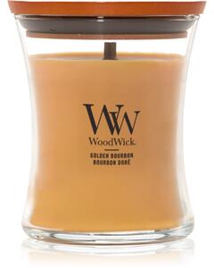 Woodwick Opulent Wood Golden Bourbon mirisna svijeća s drvenim fitiljem (hearthwick) 275 g