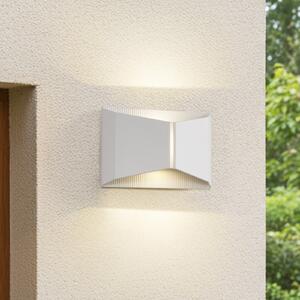 Lindby LED vanjska zidna svjetiljka Anlira, bijela, gore i dolje, IP65, Bijela, Metal