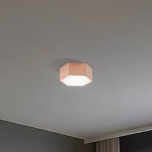 Argon LED stropna svjetiljka Libre, boja breskve, čelik, 3000 K, Bež, Dnevni boravak/blagovaonica, Metal