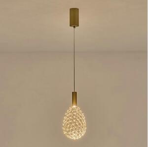 LED Luster na sajli LED/6,3W/230V 3000K zlatna pr. 14 cm