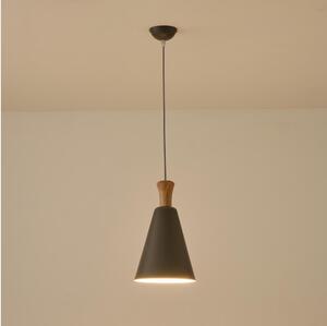Luster na sajli SIMPLO 1xE27/15W/230V siva pr. 20 cm
