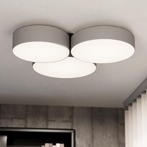 EGLO connect Smart LED stropna svjetiljka Barbano-Z, siva, prigušiva, Sivo, Dnevni boravak/blagovaonica, Metal