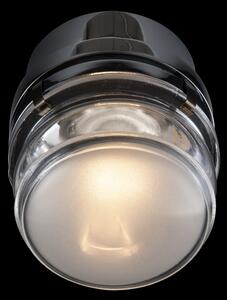 Oluce LED zidna svjetiljka Fresnel, kromirana, aluminij, staklo, 2700 K, Metalik, kupaonica, Metal