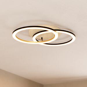 EGLO connect Pametna LED stropna svjetiljka Lomaltas-Z, 58 cm, 4400 lm, prigušiva, Crno, Dnevni boravak/blagovaonica, Metal