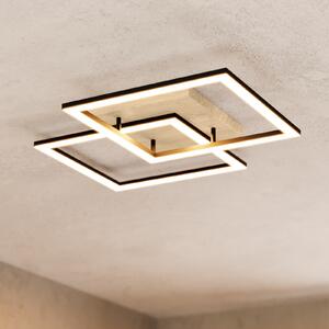 EGLO connect Pametna LED stropna svjetiljka Lomaltas-Z, 77 cm, 4400 lm, prigušiva, Crno, Dnevni boravak/blagovaonica, Metal