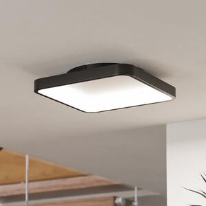 EGLO connect Smart LED stropna svjetiljka Loretello-Z, kvadratna, crna, prigušiva, Crno, Dnevni boravak/blagovaonica, Metal