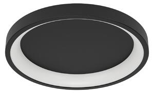 EGLO connect Smart-LED stropna svjetiljka Loretello-Z, okrugla, crna, prigušiva, Crno, Dnevni boravak/blagovaonica, Metal