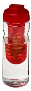 Clear Water Bottle with Flip Lid with Infuser