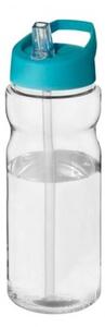 Clear Water Bottle with Spout Lid with Straw