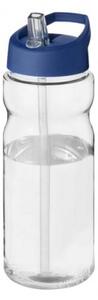 Clear Water Bottle with Spout Lid with Straw