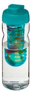 Clear Water Bottle with Flip Lid with Infuser